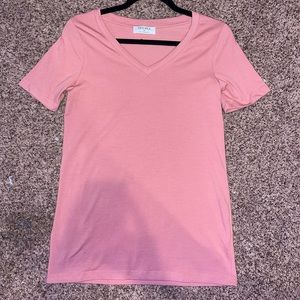 Basic Pink V-Neck